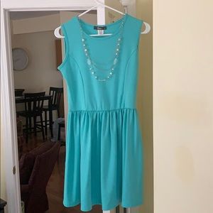 Light blue teal dress